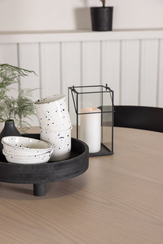 Venture Home Olivia Matbord-VittvättFaner+Ursholmen Matstol-SvartPolypropen_4