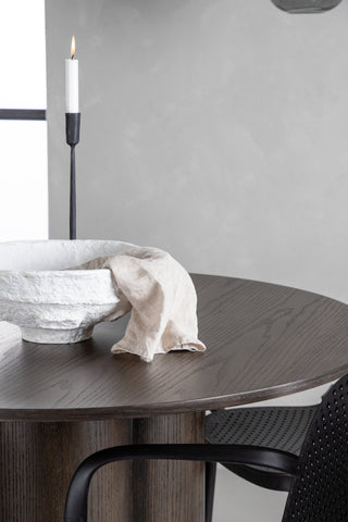 Venture Home Olivia Matbord-Mocca/MoccaFaner+BaltimoreMatstol-Svart/SvartPlast_4