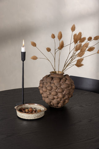 Venture Home Olivia Matbord-Svart/Svart Fanér+Montros Matstol-Naturligt/Naturligt Gummiträ_4