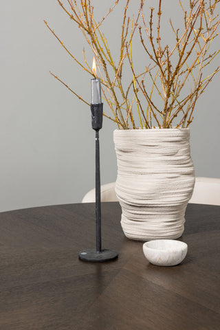 Venture Home Copenhagen Matbord - Svart / Mocca Faner +Simrishman Matstol - Svart / Beige TC-tyg _4