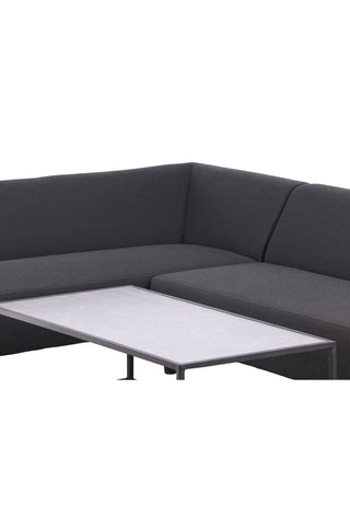 Venture Home Mecka Hörnsoffset med bord / Mörkgrå