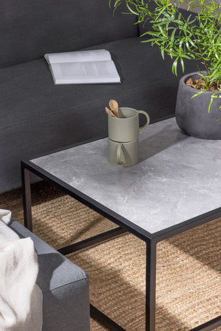 Venture Home Mecka Hörnsoffset med bord / Mörkgrå