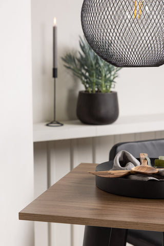 Venture Home Tempe Barbord - Svart / Natur MDF +Bella Barstol - Svart / Svart PU _2