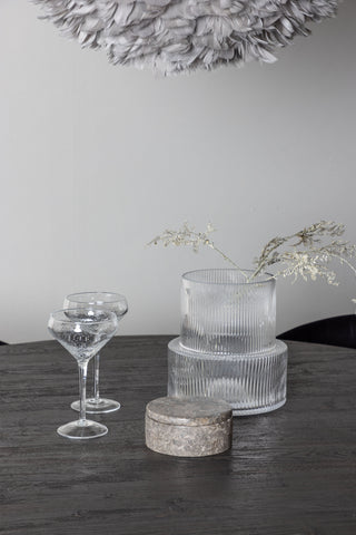 Venture Home Lanzo Matbord φ120 - Mocca/Mocca +Selma Matstol - Svart / Svart Sammet _4