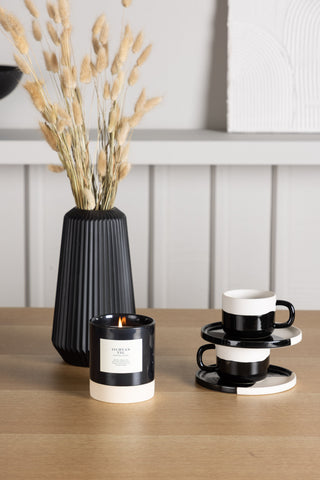 Venture Home Leo Matbord 100*75 - Oaklook / Oaklook MDF +Polar Matstol - Svarta ben / Black Velvet _4