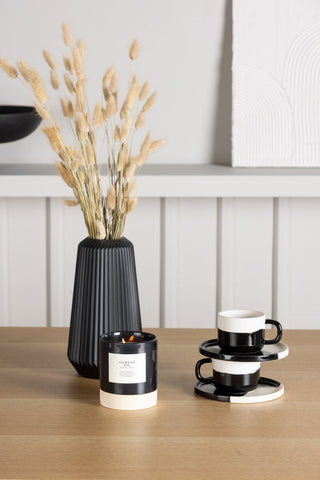 Venture Home Leo Matbord 100*75 - Oaklook / Oaklook MDF +Edvin Matstol - Nature / PET (sittdyna vit) PET yta, sits med vanlig svamp _4