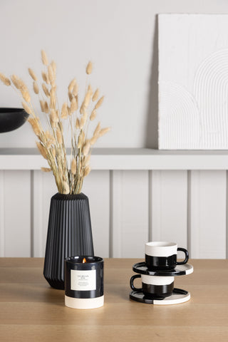 Venture Home Leo Matbord 100*75 - Oaklook / Oaklook MDF +Nattmatstol - Svart / Svart sammet _4