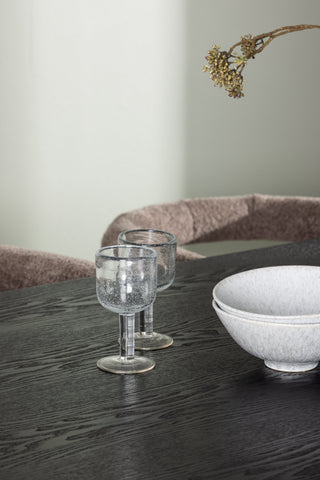 Venture Home Isolde Matbord 180*75 - Svart / Svart MDF + Morgonmatsalsstol - Svart / Svart Boucle _4
