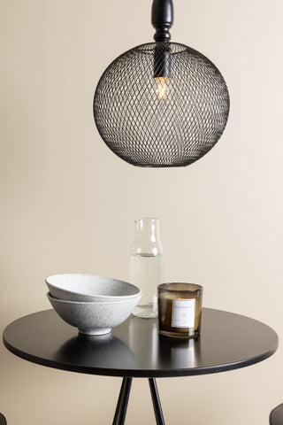 Venture Home Bistro Barbord φ60 - Svart / MDF med faner +Adesto Barstol - Svart / Mattsvart ABS _2