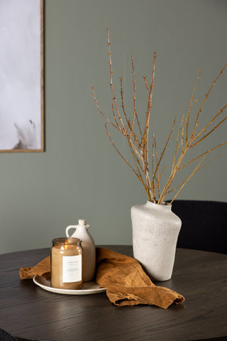 Venture Home Olivia Matbord - Mocca / Mocca Faner +Yesterday Dining Chair - Svart / Svart Boucle _4