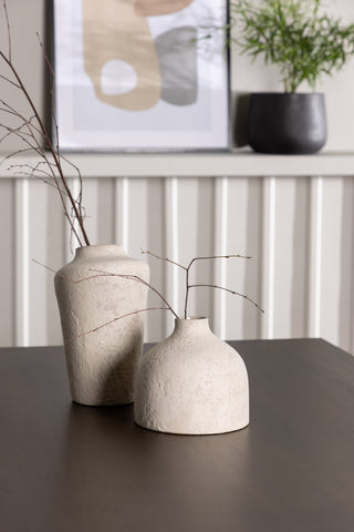 Venture Home Kaseidon Matbord - Gummiträ / Mörkbrun MDF +Selma Matstol - Svart / Svart sammet _4