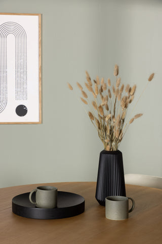 Venture Home Yakidon Matbord - Gummiträ / Eklook MDF +Tvist Matstol - Beige / Beige PU _4
