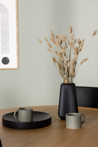 Venture Home Yakidon Matbord - Gummiträ / Eklook MDF +Today Matstol - Natur / Svart PU _4