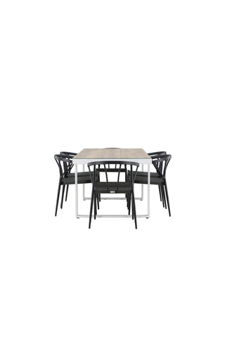 Venture Home Merlo Matbord - Vit/Whitewash