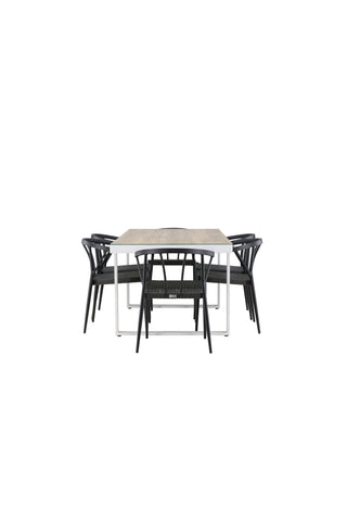 Venture Home Merlo Matbord - Vit/Whitewash