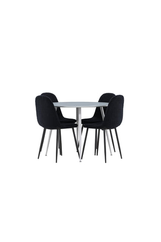 Venture Home Plaza matbord med Polar matstol