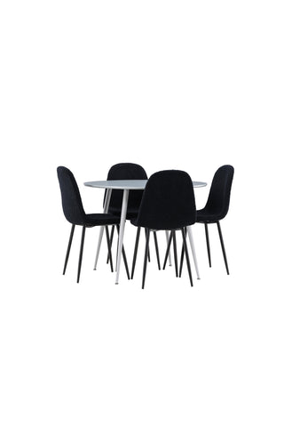 Venture Home Plaza matbord med Polar matstol