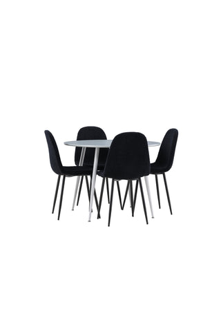 Venture Home Plaza matbord med Polar matstol