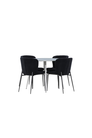 Venture Home Plaza matbord med Modesto matstol
