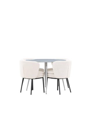 Venture Home Plaza matbord med Agnes matstol