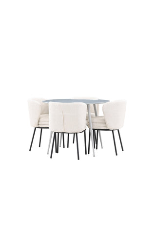 Venture Home Plaza matbord med Agnes matstol