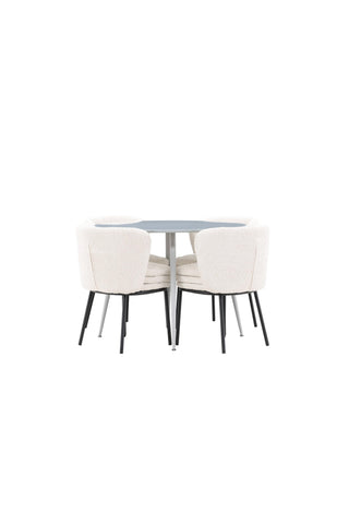 Venture Home Plaza matbord med Agnes matstol