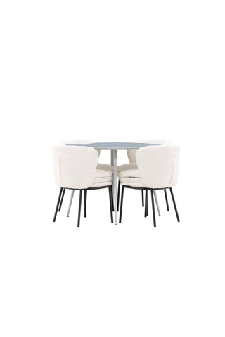Venture Home Plaza matbord med Agnes matstol