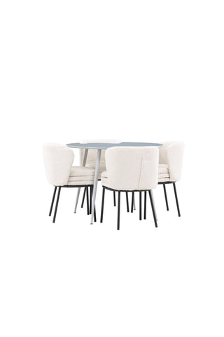 Venture Home Plaza matbord med Agnes matstol