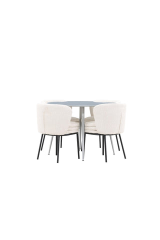 Venture Home Plaza matbord med Agnes matstol