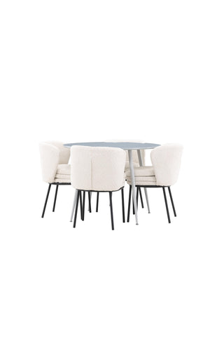 Venture Home Plaza matbord med Agnes matstol