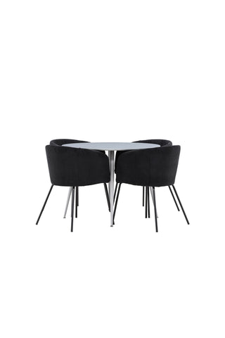 Venture Home Plaza matbord med Berit matstol