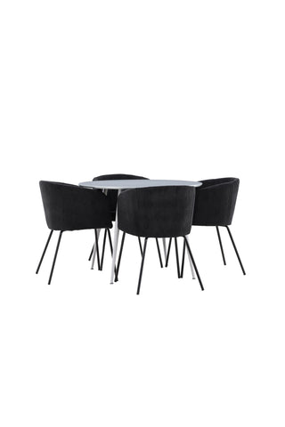 Venture Home Plaza matbord med Berit matstol