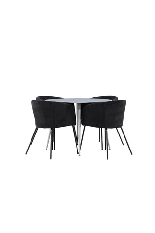 Venture Home Plaza matbord med Berit matstol