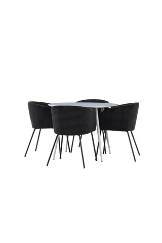 Venture Home Plaza matbord med Berit matstol