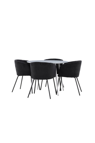 Venture Home Plaza matbord med Berit matstol