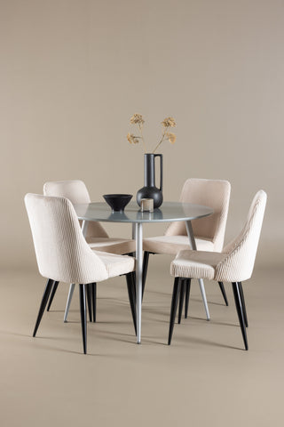 Venture Home Plaza matbord med Leone matstol