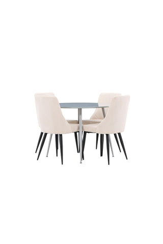 Venture Home Plaza matbord med Leone matstol