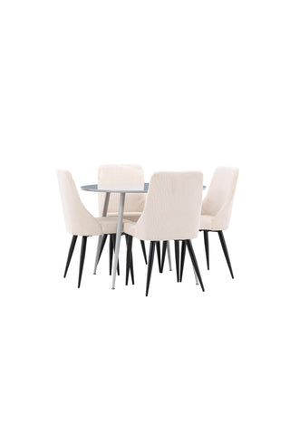 Venture Home Plaza matbord med Leone matstol