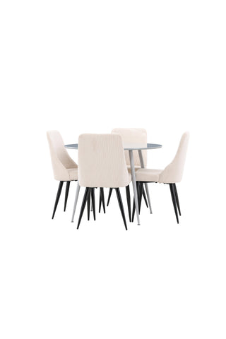 Venture Home Plaza matbord med Leone matstol