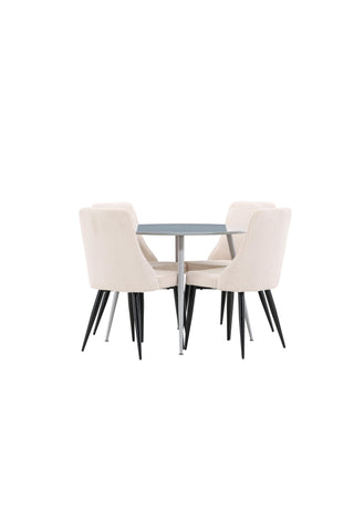 Venture Home Plaza matbord med Leone matstol