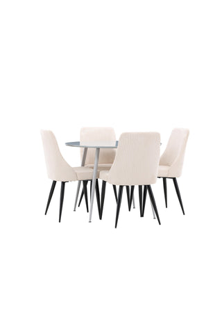 Venture Home Plaza matbord med Leone matstol