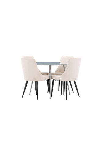 Venture Home Plaza matbord med Leone matstol