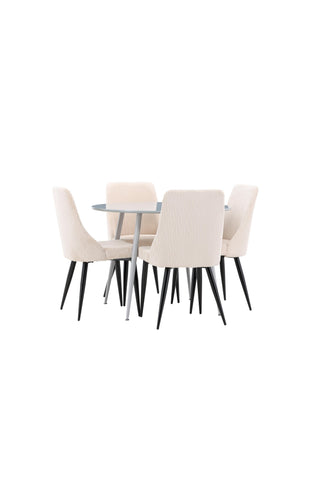 Venture Home Plaza matbord med Leone matstol