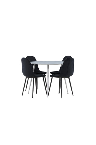 Venture Home Plaza matbord med Polar matstol
