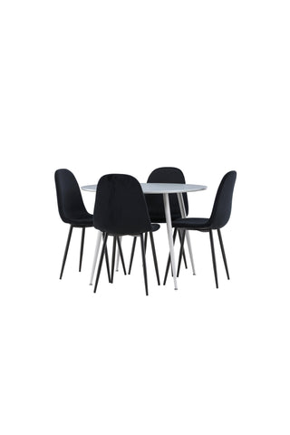 Venture Home Plaza matbord med Polar matstol