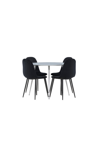 Venture Home Plaza matbord med Polar matstol