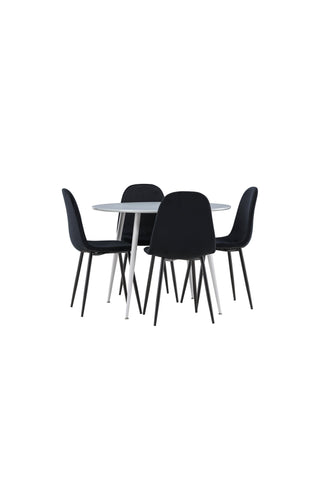 Venture Home Plaza matbord med Polar matstol