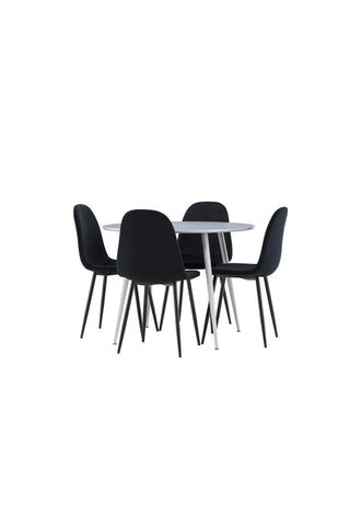 Venture Home Plaza matbord med Polar matstol
