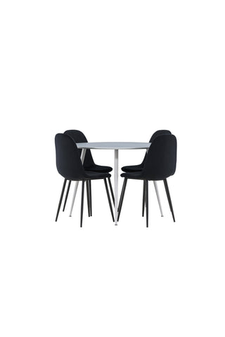 Venture Home Plaza matbord med Polar matstol