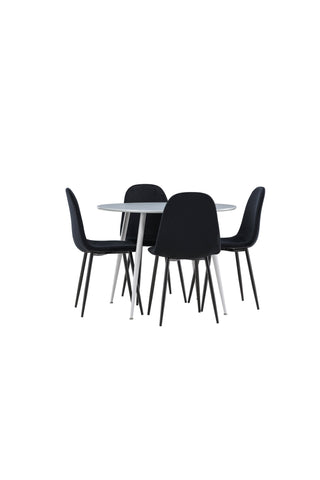 Venture Home Plaza matbord med Polar matstol